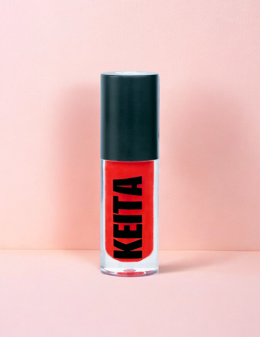 Tinted Lip Oil - Courageous (Cherry Red)- Glass finish
