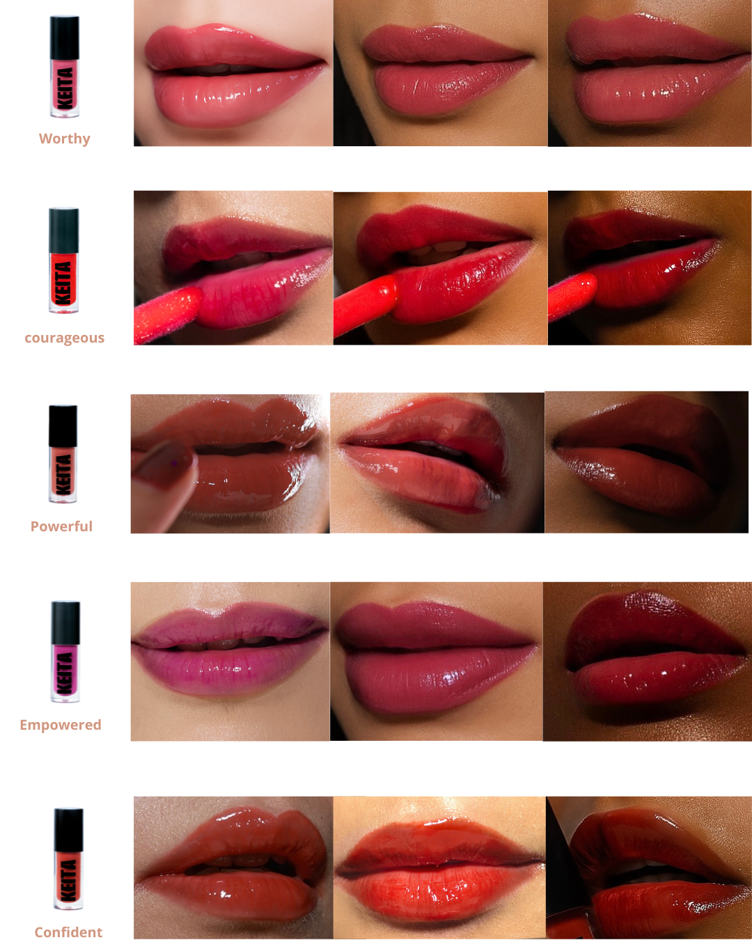 Tinted Lip Oils - Glossy Finish